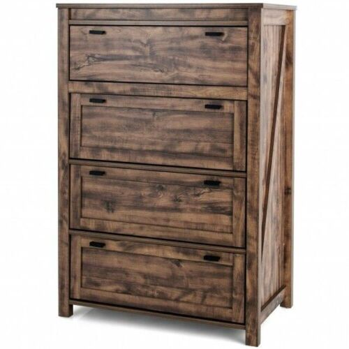 4 Drawer Rustic Vertical Dresser  - Lot 435