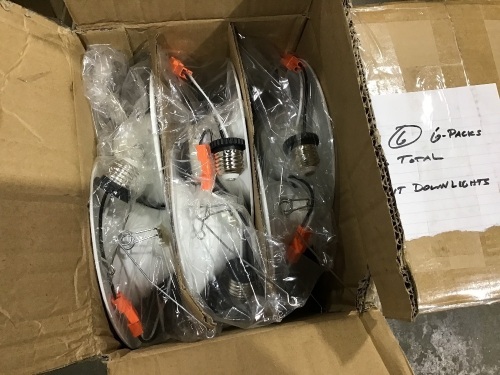 Lot of (6) 6 Packs/ 36 Lights Total LED Retrofit Downlights - Lot 560