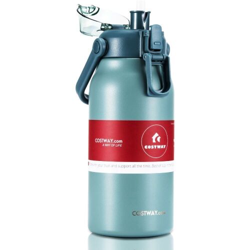 Lot of (4) 44oz Vacuum Insulated Stainless Steel Sports Water Bottle Leakproof Flask - Lot 708
