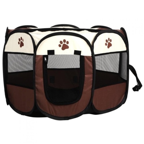 Brrnoo Portable Folding Pet Playpen Cat Dog Puppy Tent Pet Exercise Playpen Indoor Outdoor Pet Tent  - Lot 580
