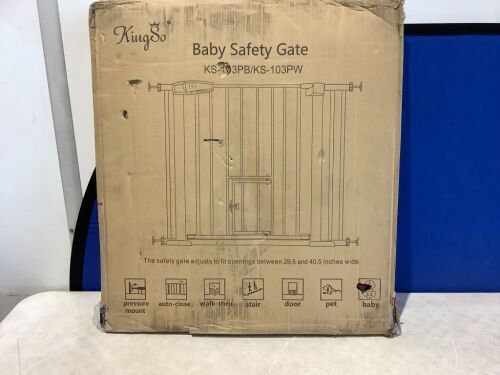KingSo 29.5"-40.5" Extra Wide Baby Gate - Lot 873