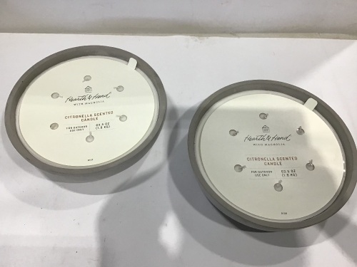 Lot of (2) Outdoor Citronella Candle  - Lot 749