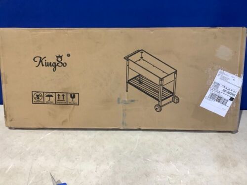 KingSo Mobile Elevated Garden Bed 42" x 19" x 31"  - Lot 907