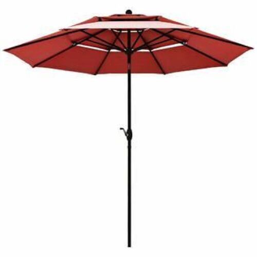 10ft 3 Tier Patio Market Umbrella  - Lot 339