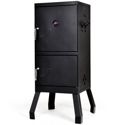 Vertical Charcoal Smoker BBQ Barbecue Grill w/ Temperature Gauge - Lot 329