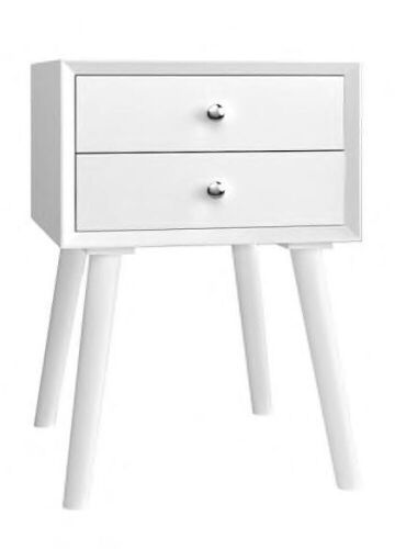 2-Drawer White Nightstand 23.5 in. x 16 in. x 16 in. - Lot 319
