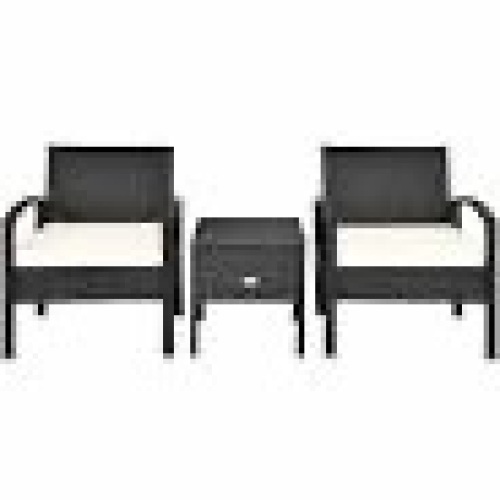 3 Piece PE Rattan Wicker Sofa Set - Lot 369