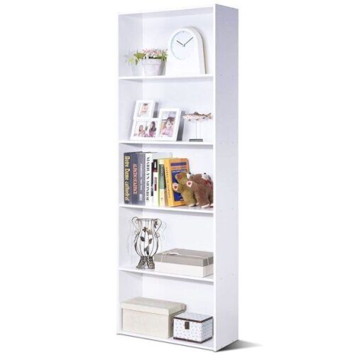 5-Shelf Storage Bookcase Modern Multi-Functional Display Cabinet  - Lot 1133