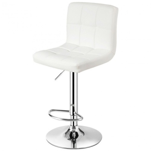 Adjustable Swivel Bar Stool with PU Leather - Lot 243