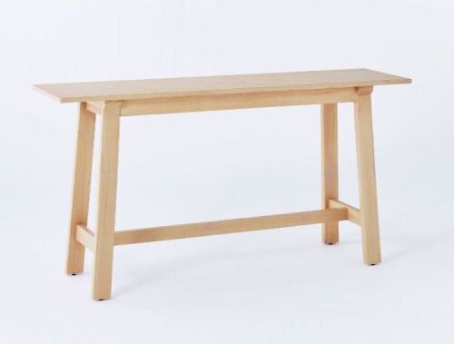 Threshold Anaheim Wood Console Table, Natural  - Lot 56