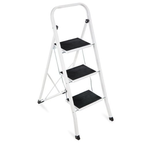3-Step Portable Folding Step Ladder w/ Non-Slip Feet, 330lb Capacity  - Lot 528