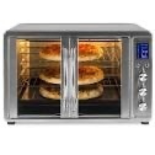 55L 1800w Extra Large Countertop Turbo Convection Toaster Oven w/ French Doors - Lot 548