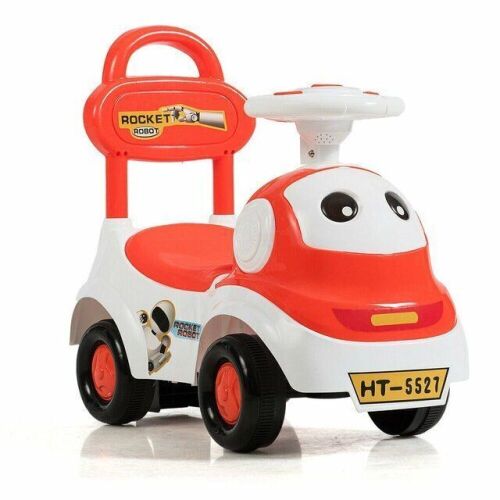 3-In-1 Baby Walker Sliding Pushing Car W/ Sound-Orange - Lot 764