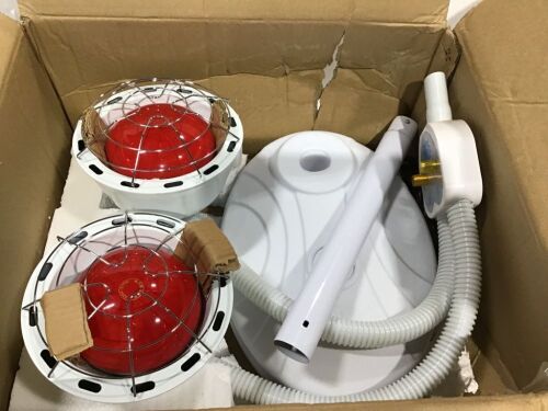 Beauty Treatment Lamp with Double Head Adjustable Infrared Light Heating Therapy - Lot 1124