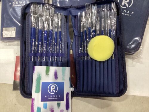 Lot of (8) Rosmax Artist Paint Brush Sets  - Lot 1145