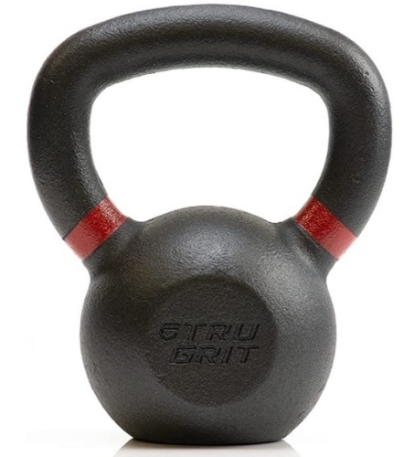 Lot of (2) Tru Grit Fitness Cast Iron Kettlebell Weights, 20lb, Appears New - Lot 139