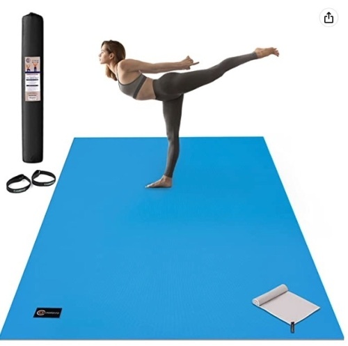 CAMBIVO Large Yoga Mat, Wide Exercise Mat 6'x 4'x 8 mm (72"x 48") Extra Thick Non Slip Workout Mat, Appears New - Lot 140