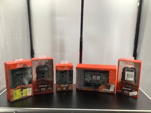 Lot of (5) Wildgame Trail Cam Equipment, Powers On, Ecommerce Return - Lot 251