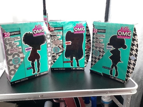 Lot of (3) LOL OMG Dolls, Appears New - Lot 260