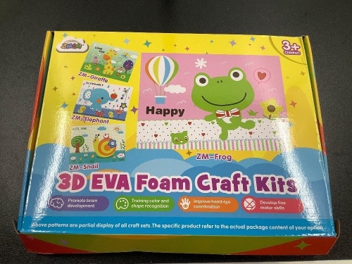 Lot of (5) 3D EVA Foam Craft Kits, Appears New - Lot 295