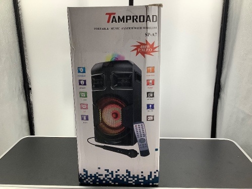 Tamproad Portable Music System, Powers On, Appears New - Lot 317