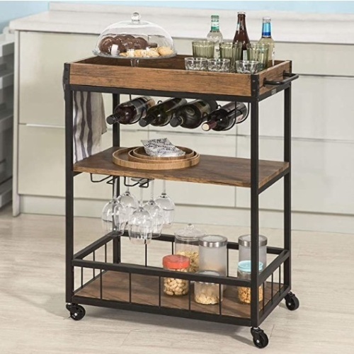 Rustic Mobile Kitchen Serving cart, Appears New - Lot 164
