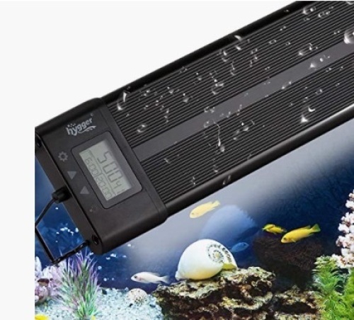 hygger Aquarium Programmable LED Light, Full Spectrum Plant Fish Tank Light Extendable Brackets with LCD Setting Display, Appears New - Lot 340