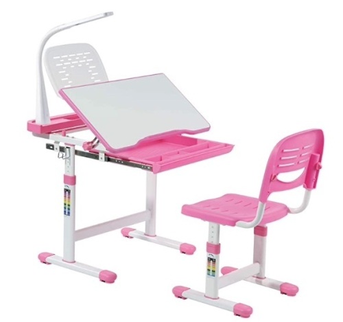 Height Adjustable-Kids-Desk and-Chair Set, Appears New - Lot 187