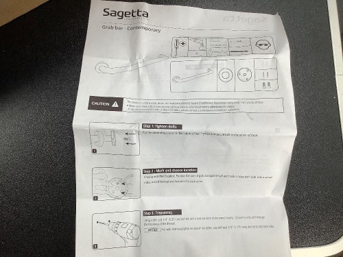 Sagetta Contemporary Grab Bar, Appears New - Lot 366