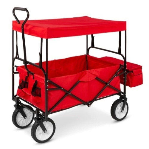 Utility Wagon Cart w/ Folding Design, 2 Cup Holders, Removable Canopy, Appears New  - Lot 403