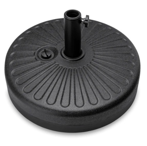 Plastic Patio Umbrella Base Pole Holder Accessory w/ Adjustable Knob, Appears New - Lot 404
