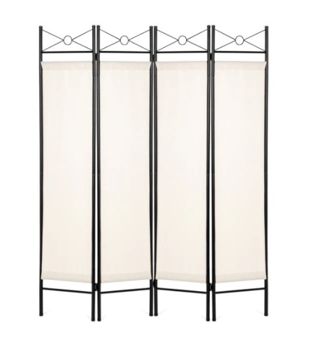 4-Panel Folding Privacy Screen Room Divider Decoration Accent, 6ft, Appears New - Lot 410