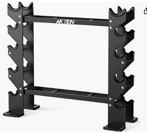 AKYEN Dumbbell Rack, Weight Rack for Dumbbells Home Gym(1100LBS/750LBS Weight Capacity, Appears New - Lot 373