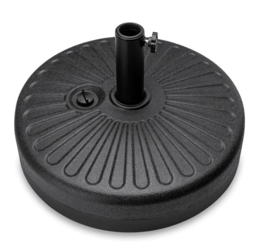 Plastic Patio Umbrella Base Pole Holder Accessory w/ Adjustable Knob, Appears New - Lot 377