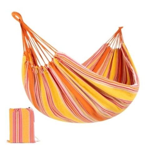 2-Person Brazilian-Style Double Hammock w/ Portable Carrying Bag, Appears New - Lot 383