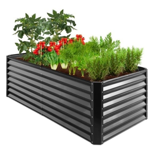 Outdoor Metal Raised Garden Bed for Vegetables, Flowers, Herbs - 6x3x2ft, Appears New - Lot 392