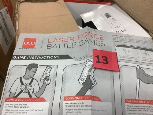 Set of 4 Infrared Laser Tag Guns and Vests for Kids & Adults - Lot 13