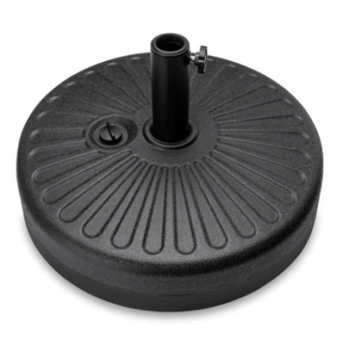 Plastic Patio Umbrella Base Pole Holder, Black - Lot 358