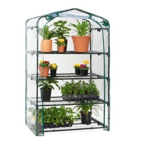 4-Tier Mini Portable Indoor Outdoor Greenhouse, 40in - Lot 391