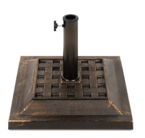 26lb Steel Square Patio Umbrella Base Stand - Lot 396