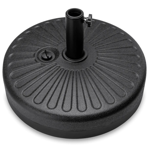 Plastic Patio Umbrella Base Pole Holder Accessory w/ Adjustable Knob - Lot 201