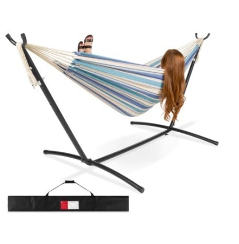 2-Person Brazilian-Style Double Hammock, Ocean - Lot 683