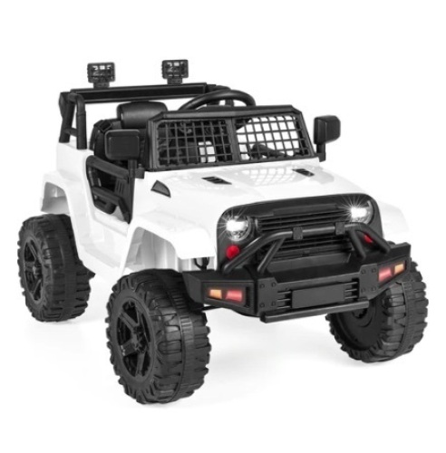 12V Kids Ride-On Truck Car, White - Lot 637