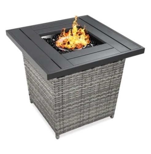 28in Fire Pit Table, Gray - Lot 628