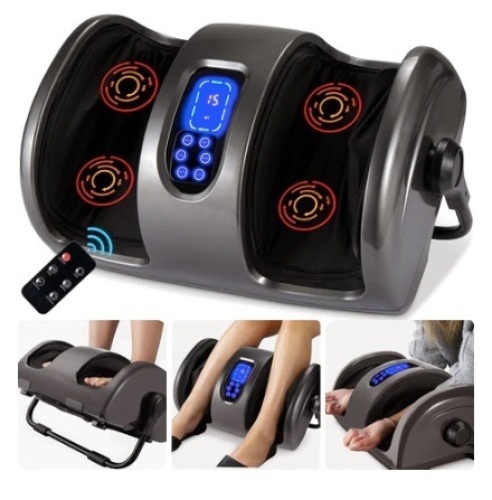 Reflexology Shiatsu Foot Massager, Gray - Lot 635