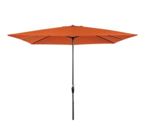 Rectangular Patio Umbrella, 8x11ft, Orange - Lot 614