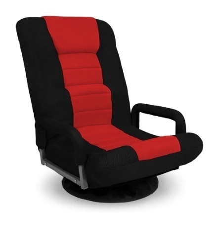 Gaming Floor Chair, Black/Red - Lot 617
