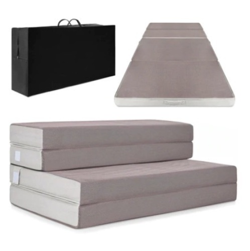 Twin Folding Portable Mattress Topper, 4in - Lot 574