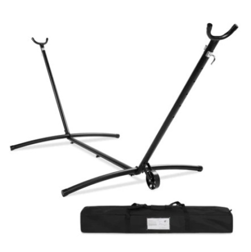 Portable Heavy-Duty Steel Hammock Stand, 9ft, Black - Lot 585