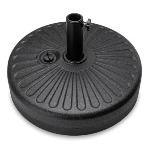 Plastic Patio Umbrella Base Pole Holder, Black - Lot 586